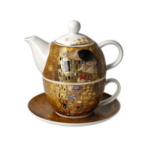Goebel Teekanne »Tea for One - Der Kuss Gustav Klimt«, Teekanne Tasse Sammlerstück