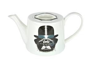 MamboCat Teekanne »3-tlg. Jameson & Tailor Tee-Set - Teekanne mit 2 Teetassen - Hund mit Hut - 4130 + 2x 4132«
