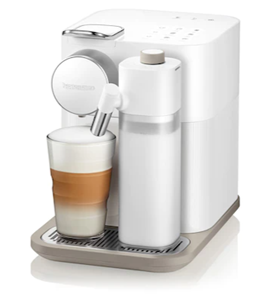 Nespresso Kapselmaschine EN640.W von DeLonghi, white, inkl. Willkommenspaket mit 14 Kapseln