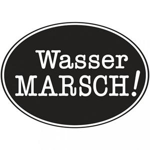 Rayher Messbecher »Label Wasser Marsch! 55x40mm, oval, SB-Btl 1Stück«