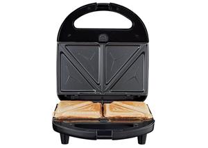 Medion 2-in-1-Toaster  3 in 1 Sandwichmaker Toaster mit Wechselplatten - Sandwich, Waffel oder Panini, 750 Watt, für 2 Scheiben