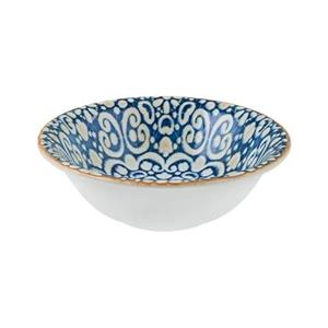 Bonna Schüssel Alhambra, Premium Porzellan, Gourmet Schale 16cm 400ml Premium Porzellan Blau 1 Stück