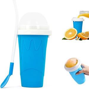 GelldG Eismaschine Slushy Maker Squeeze Cup Slushy Maker, Quick Frozen Squeeze Cup