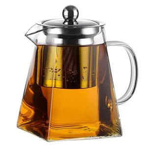 FeelGlad Teekanne »Teekanne aus Glas mit Filter in einem Glaskessel, spülmaschinenfest«