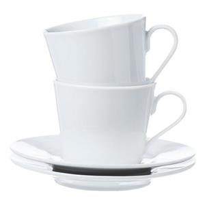 Ritzenhoff & Breker Kaffeeservice »Bianco« (4-tlg), Kaffeetasse mit Untertasse, spülmaschinen-/ mikrowellengeeignet