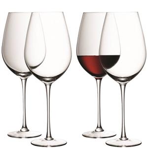 LSA Rotweinglas »Kelch Wine 850ml klar 4er Set«