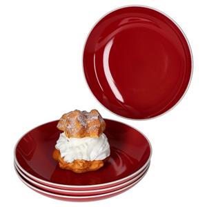 MamboCat Frühstücksteller »4er Set Dessertteller Linus Rot - 404142«