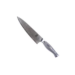 Diverse Homizu Shimauma Koksmes - 20cm - Vg-10 Damascus Mes/g10 - Zwart-wit