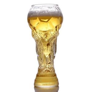 ALAOLY Bierglas »WM-Bierkrug, kreativer 450ml Bierkrug, Kelch aus Borosilikatglas«, Geeignet für Fußballpartys, Bar-Restaurant-Zubehör
