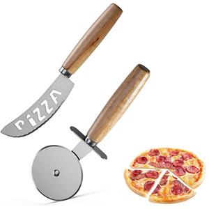 ALAOLY Pizzaschneider »Pizzaschneider für Pizza, Kuchen, Waffeln und Plätzchenteig, 2er-Set«, Pizzaschneider aus rostfreiem Stahl, leicht zu reinigen