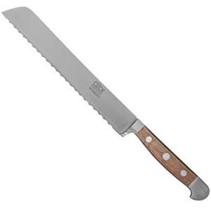 Güde Messer Solingen Brotmesser »Brotmesser, geschmiedet, Serie Alpha Walnussholz, Linkshänder«