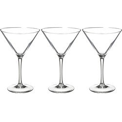 Secret de Gourmet Cocktailglazen/martiniglazen - 12x stuks - 300 ml - Transparant