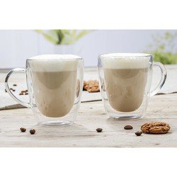 Set van 2x dubbelwandige koffieglazen / cappuccino glazen 270 ml - Dubbelwandige glazen voor cappuccino - Koffie- en theeglazen