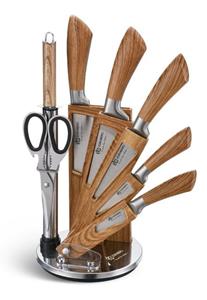 Edenberg Messer-Set »360° Küchenmesser Kochmesser Brotmesser Schneidmesser Messerschärfer« (Das Set beinhaltet / Messerklingenlänge:, - Hackmesser 16,5 cm, - Kochmesser 