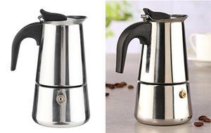 Gravidus Espressokocher EDELSTAHL Espressokocher Espresso Maker 2 Tassen Espressokanne Kaffee