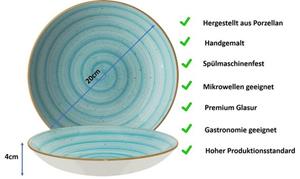 Emilja Suppenteller »Aura Aqua Teller tief 20cm - 1 Stück«