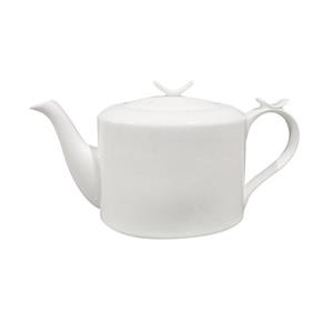 Jameson + Tailor Teekanne »Teekanne Modern Weiß«, 1.1 l, (Stück, Stück), Porzellan mit Dekor