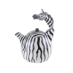 Jameson + Tailor Teekanne »Design-Kanne Zebra«, 1.2 l, (Stück, Stück), Teekanne Porzellan