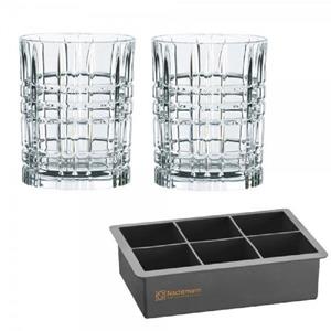 Nachtmann Schnapsglas »Whiskyglas Square mit Eiswürfelform (3-teilig)«