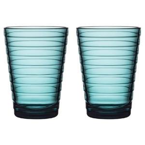 IITTALA Cocktailglas Gläser Aino Aalto Seeblau (Groß) (2-teilig)