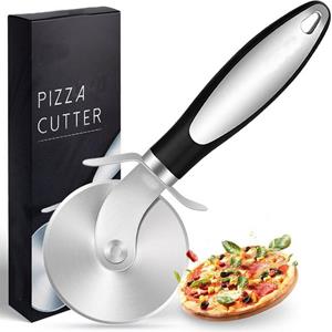 SUNEE Pizzaschneider »Pizzaschneider,Pizzaroller aus Edelstahl,pizza schneidemesser«, Handlicher Pizza Cutter mit Fingerschutz