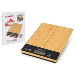 Küchenwaage Basic Home Basic Digital Karriert Bambus (20,3 X 15,3 X 1,8 Cm)