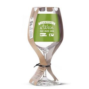 Gilde Rotweinglas »Glas Weinglas 'Camping & Wein' 500ml«, Glas