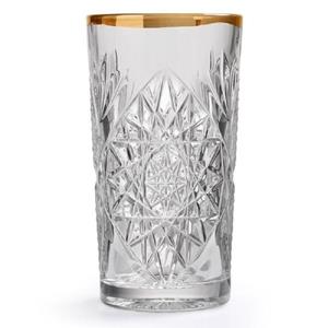 LIBBEY Cocktailglas »Longdrinkglas Hobstar wellenförmiger Goldrand«