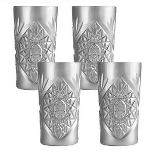 LIBBEY Cocktailglas »Longdrinkgläser Hobstar Silber (4-teilig)«