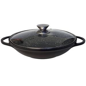 Cheffinger Luxe Wokpan XL met Deksel - 36cm - Black Line Edition - Inductie