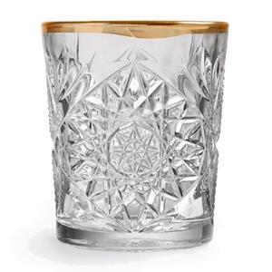 LIBBEY Schnapsglas »Whiskyglas Hobstar wellenförmiger Goldrand«