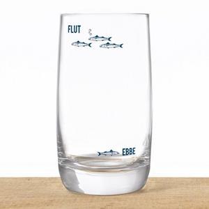 Bow & Hummingbird Longdrinkglas »Kristallglas Ebbe & Flut«