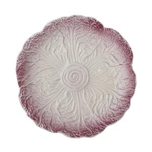 Bloomingville Teller »Mimosa Radiccio«, Lila, aus Steingut, Schale, Dekoteller, dänisches Design