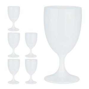 RELAXDAYS Weinglas »Weingläser Kunststoff 6er Set«, Kunststoff