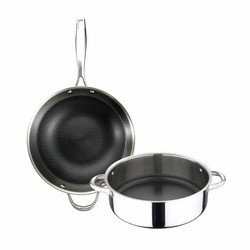 Pfannen-set Masterpro Cookware Hi-tech 3 Aluminium (2 Pcs)