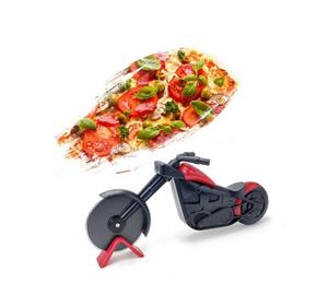 ELIAUK Pizzamesser »Motorrad Pizzaschneider,Edelstahl Kunststoff Pizzaroller,schöne Dekor« (1 Stück), Motorrad Pizzaschneider, Edelstahl Pizzaroller,als schöne Dekor
