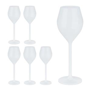 RELAXDAYS Champagnerglas »Champagner Gläser Kunststoff 6er Set«, Kunststoff