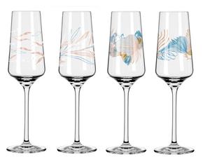 Dekomiro Champagnerglas »Ritzenhoff 4er Set Proseccoglas Sparkle«, Kristallglas