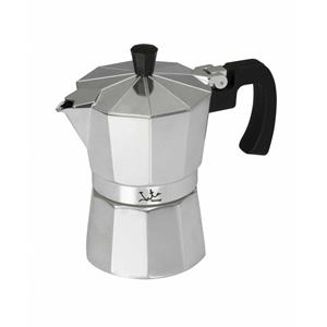 Jata Espressokocher Espressomaschine Italienische Kaffeemaschine  CCA3 Silberfarben