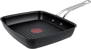 Tefal Grillpfanne Jamie Oliver by  E24541 Cooks Classic, Aluminiumguss, (1 tlg.), Thermo-Signal, für alle Herdarten inkl. Induktion, 23x27 cm