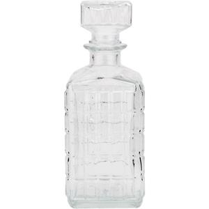 Whiskey Karaf Met Inhoud Van 1000 Ml - Glazen Decoratie Fles/karaf 1000 Ml/9 X 25 Cm Voor Water Of Likeuren