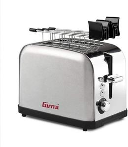 Girmi Toaster TP56 elektrischer Toaster silber 6 Kochstufen Edelstahl toasten 850 W
