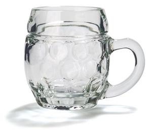Stölzle-Oberglas Bierglas »Tübinger Augenkanne Pintglas Mit Füllstrich Traditionelles Design«, bleifreies Kristallglas, 6er Set