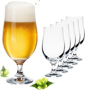 PLATINUX Bierglas »Bierpokale«, Crystalline Glas, 500ml (max. 630ml) Set 6-Teilig Biergläser Bierkelche Biertulpen
