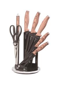 Cheffinger Messer-Set »8 tlg. Messerset Kochmesser Messerständer drehbar Messer Messerblock« (8-tlg)