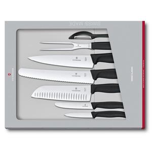 Victorinox Messer-Set »Swiss Classic Küchengarnitur, 7-teilig, schwarz«