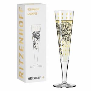 Ritzenhoff Champagnerglas »Goldnacht 030«, Kristallglas, Made in Germany