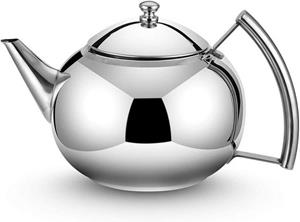 Devenirriche Teekanne »Teekanne aus rostfreiem Edelstahl-Mit Tee-Ei für losen Tee Siebeinsatz«