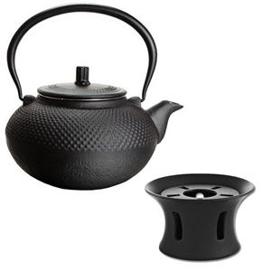 BigDean Teekanne »aus Gusseisen & Stövchen Guss 1,5L Asia Japan Style Teesieb Tee Kanne«, 1.5 l
