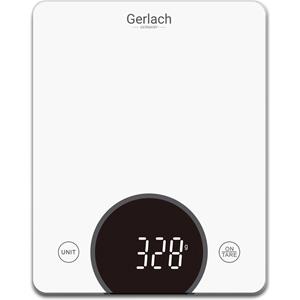 Gerlach 3172w - Glazen Keukenweegschaal Met Led Display